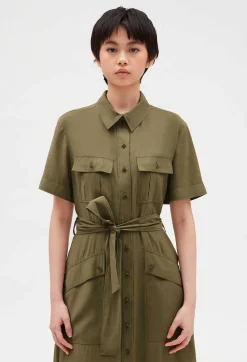 Robe Midi Fluide Manches Courtes^Claudie Pierlot Discount