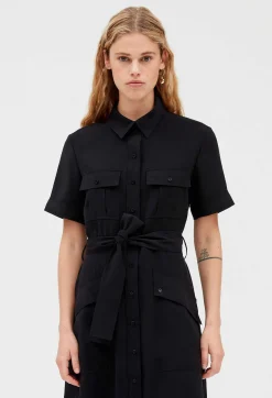 Robe Midi Fluide Manches Courtes^Claudie Pierlot Discount