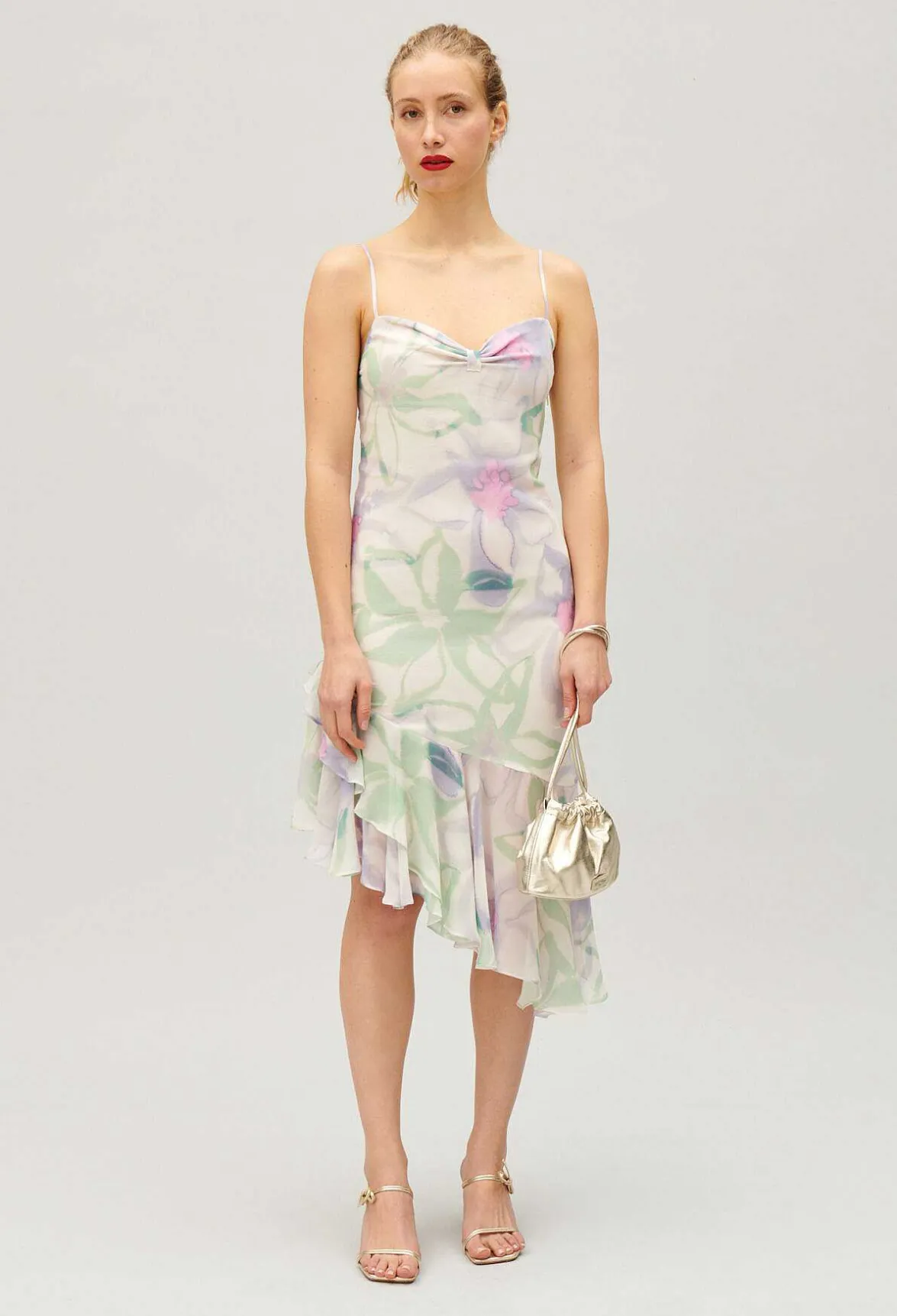 Robe Midi Imprimee Soie^Claudie Pierlot Discount