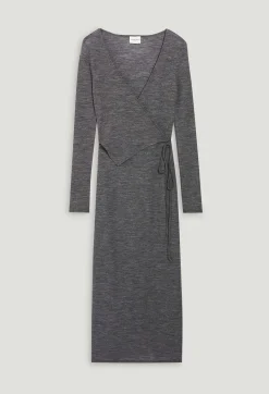 Robe Midi Jersey Laine Gris Clair^Claudie Pierlot Flash Sale