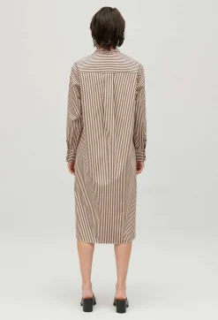 Robe Midi Rayures Bronze^Claudie Pierlot Flash Sale