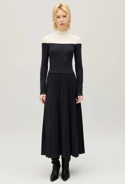 Robe Twist Longue Plissee Tricolore^Claudie Pierlot Outlet