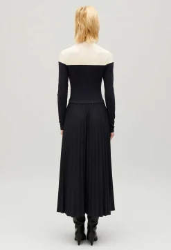 Robe Twist Longue Plissee Tricolore^Claudie Pierlot Outlet