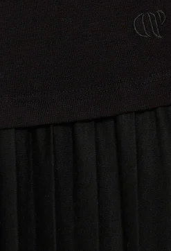 Robe Twist Maille Plissee Noire^Claudie Pierlot Discount
