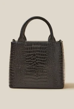 Sac Anouck Cuir Texture Noir^Claudie Pierlot New