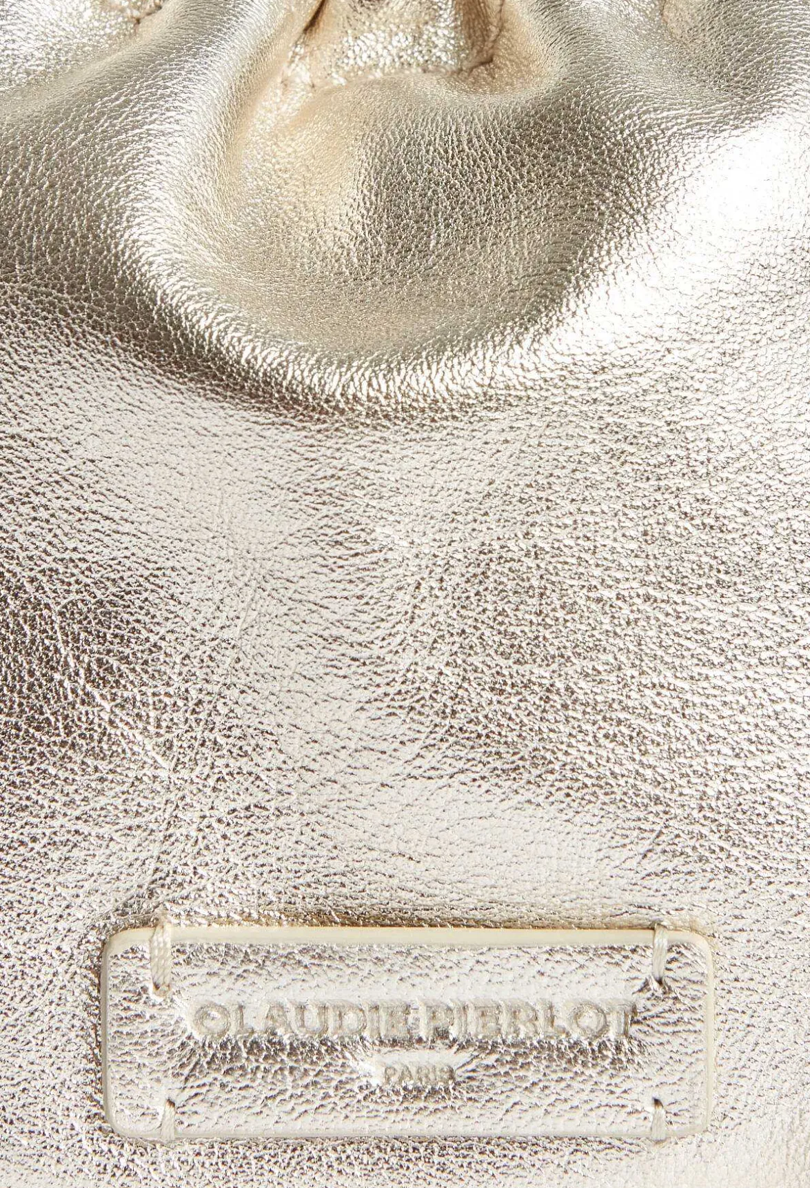 Sac Bourse Cuir Lisse Dore^Claudie Pierlot New