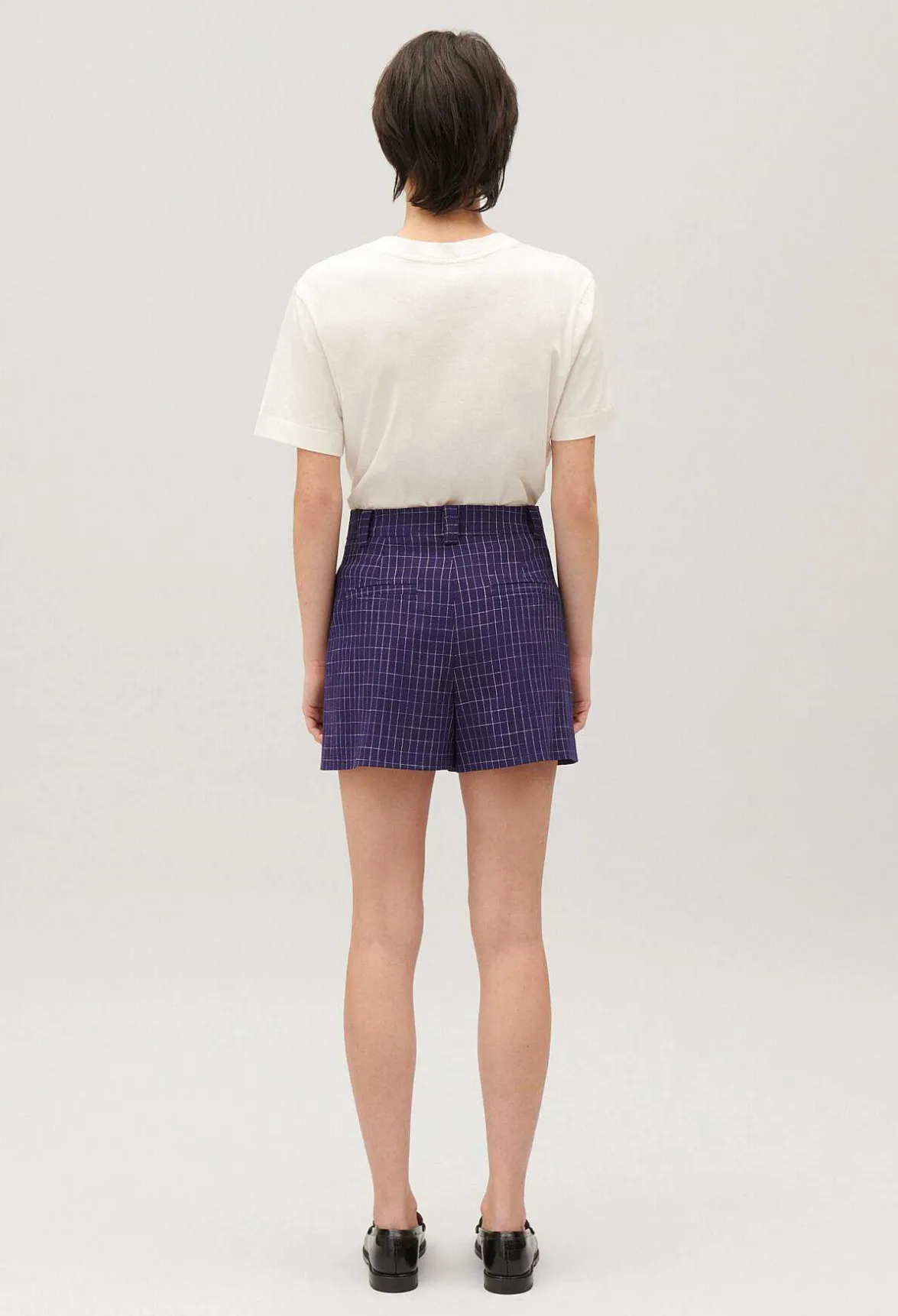 Short Carreaux Indigo^Claudie Pierlot Cheap