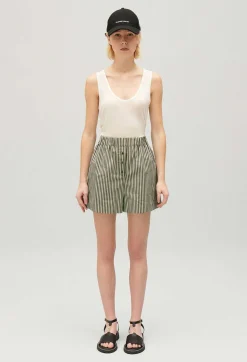 Short Rayures Vert^Claudie Pierlot New