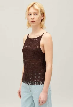 Top Crochet Marron^Claudie Pierlot Best