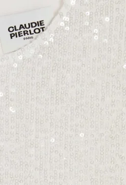 Top Sans Manches Sequins Ecru^Claudie Pierlot Store