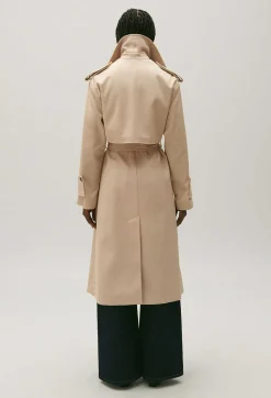 Trench Long Coton Beige^Claudie Pierlot Sale