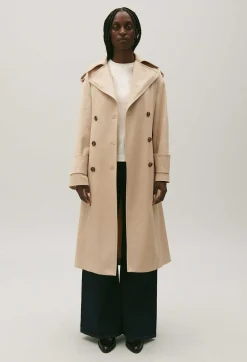 Trench Long Coton Beige^Claudie Pierlot Sale