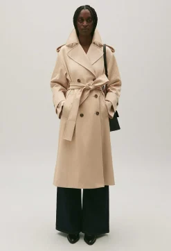 Trench Long Coton Beige^Claudie Pierlot Sale
