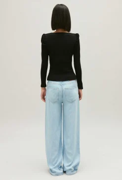 T-Shirt Manches Longues Cotele Noir^Claudie Pierlot Fashion