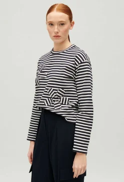T-Shirt Mariniere Bleu Marine^Claudie Pierlot Outlet