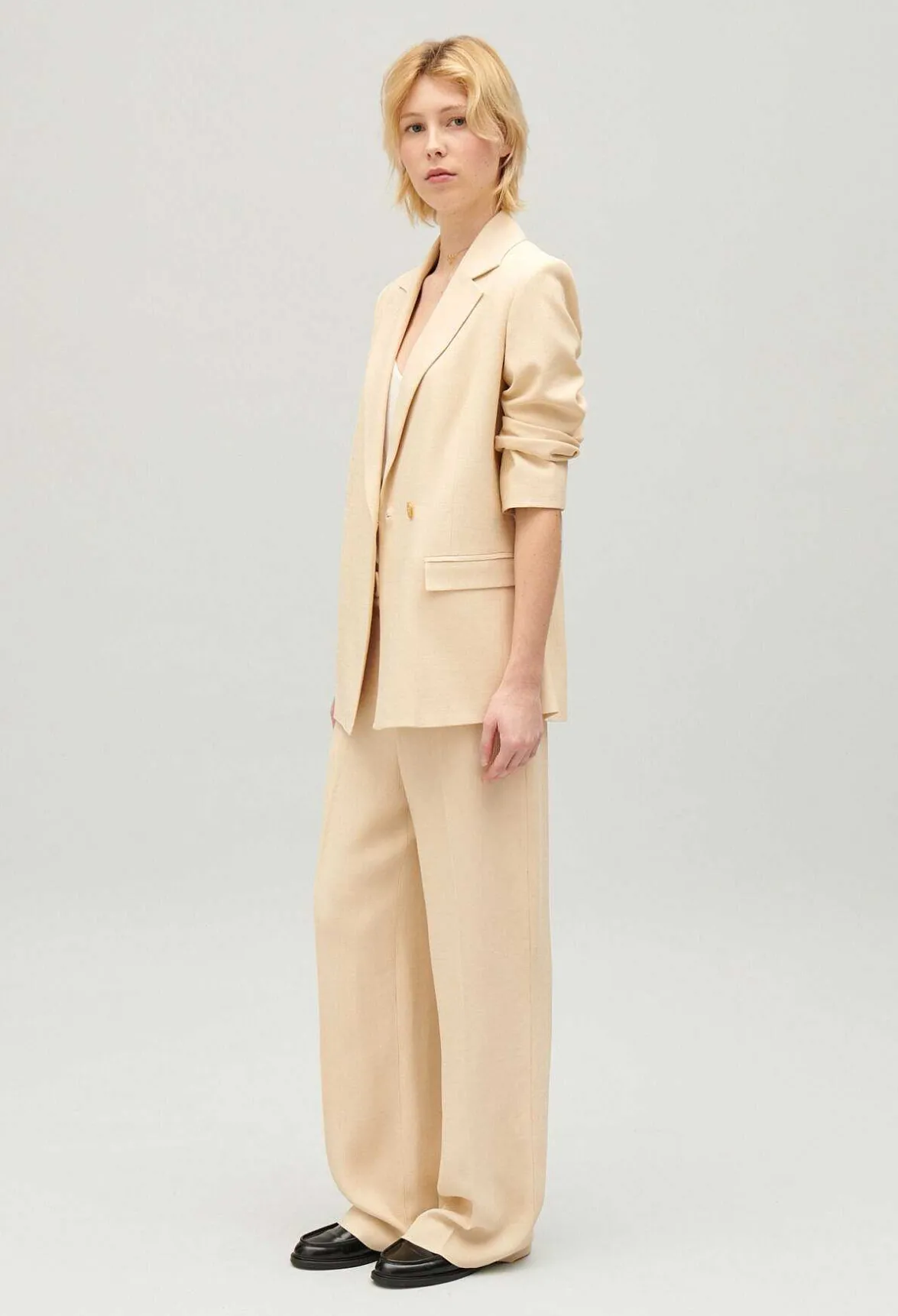 Veste Costume Texturee Beige^Claudie Pierlot Clearance