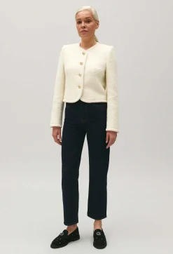 Veste Courte Tweed Ivoire^Claudie Pierlot Shop