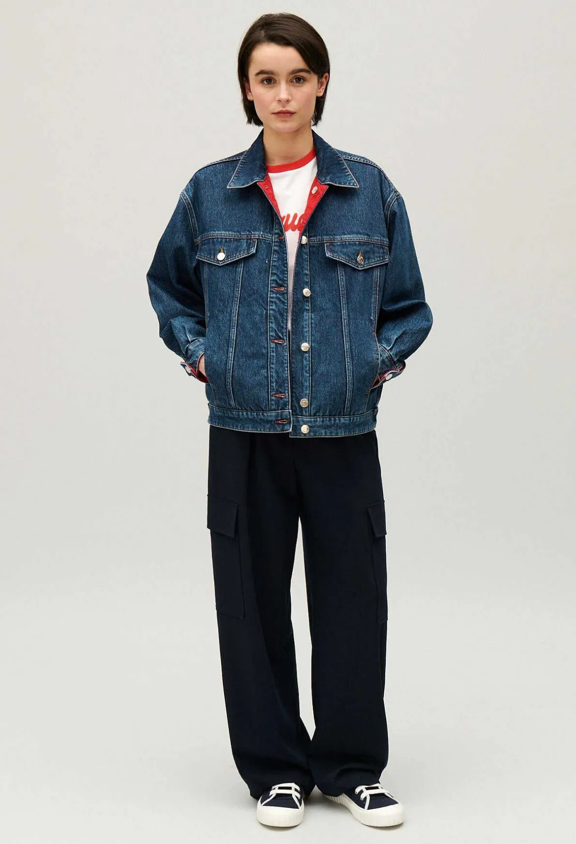 Veste Oversize Denim Reversible^Claudie Pierlot Clearance