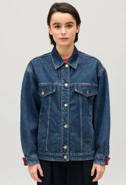 Veste Oversize Denim Reversible^Claudie Pierlot Clearance