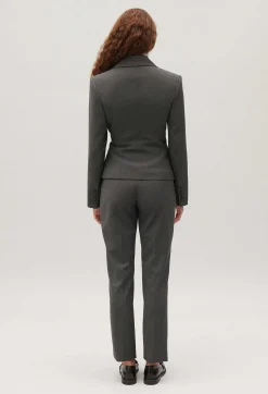 Veste Tailleur Cache-Coeur Gris Chine^Claudie Pierlot Best