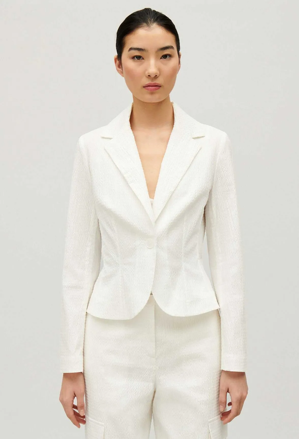 Veste Tailleur Cintree Blanche^Claudie Pierlot Online