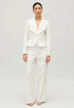 Veste Tailleur Cintree Blanche^Claudie Pierlot Online