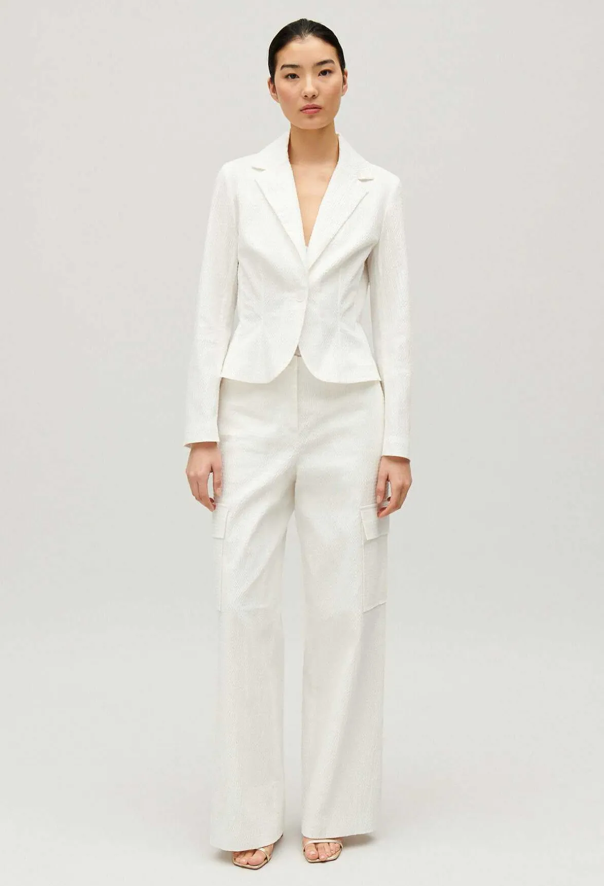 Veste Tailleur Cintree Blanche^Claudie Pierlot Online