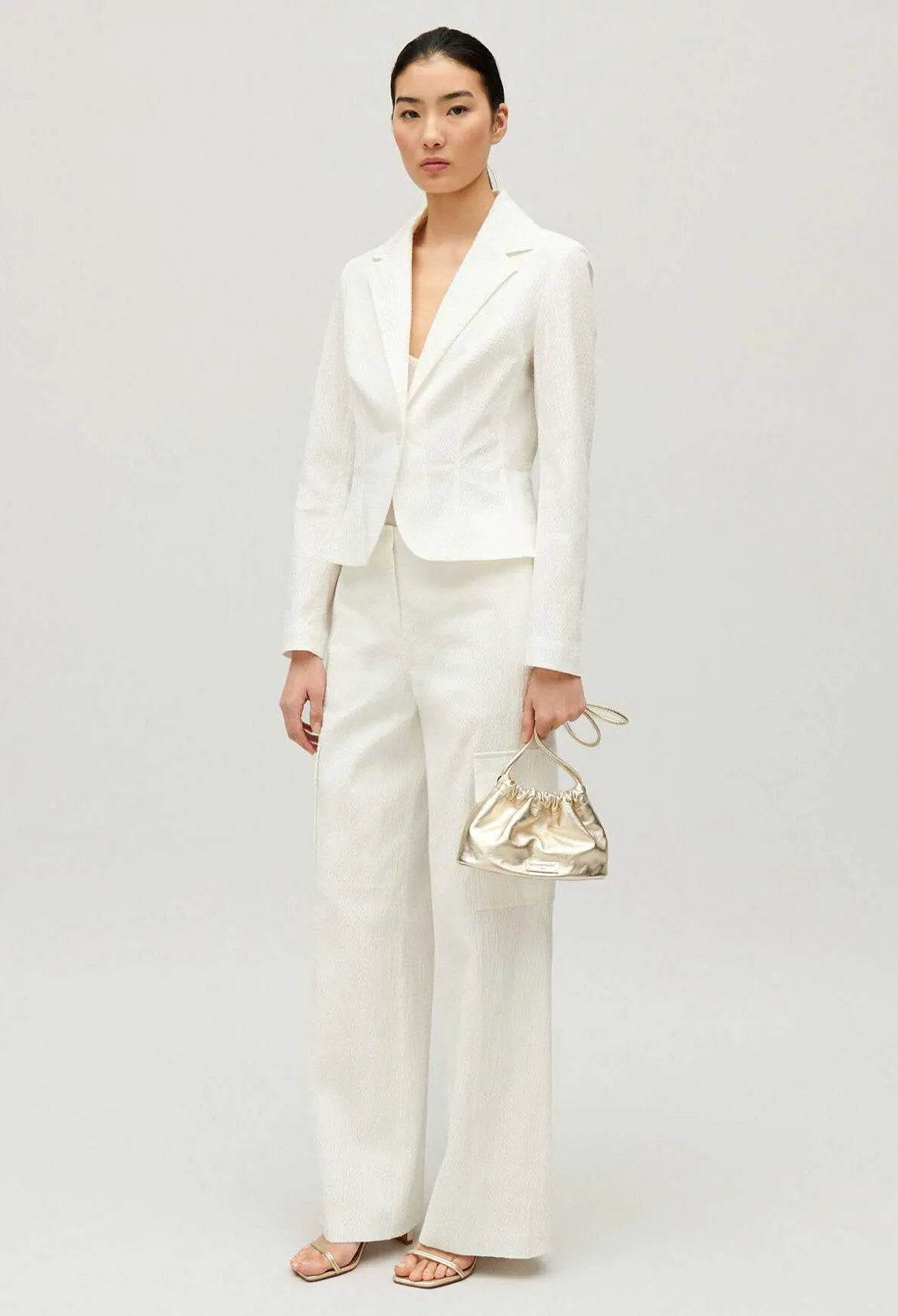 Veste Tailleur Cintree Blanche^Claudie Pierlot Online