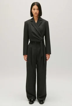 Veste Tailleur Courte Gris Chine^Claudie Pierlot Best Sale