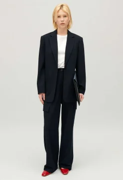 Veste Tailleur Oversize Marine^Claudie Pierlot Best Sale